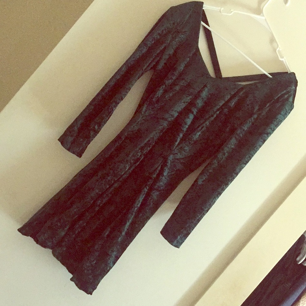 Green Velvet Dress